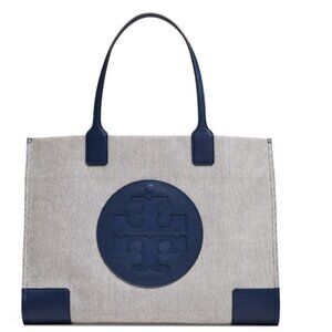 Tory Burch Navy Canvas Ella tote - NWT